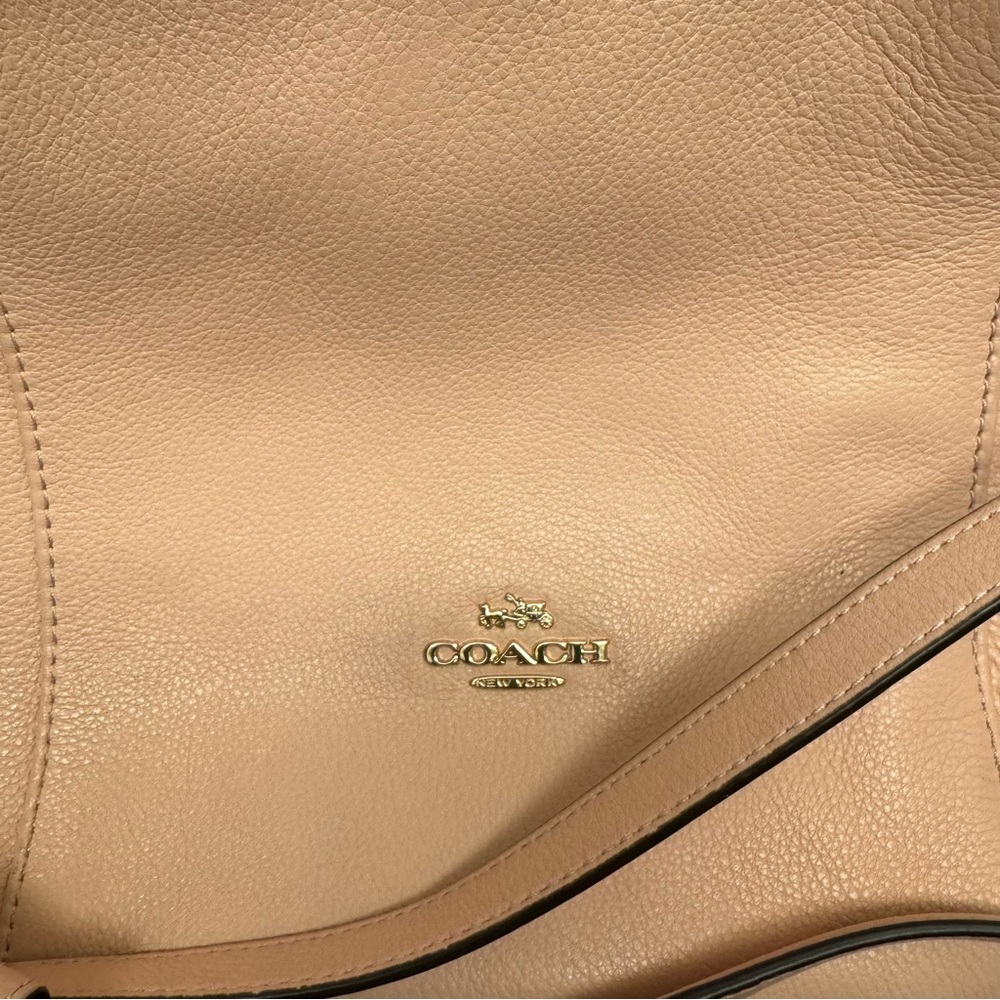 Coach Pink Leather Shoulder Crossbody Bag - Picture 4 of 5
